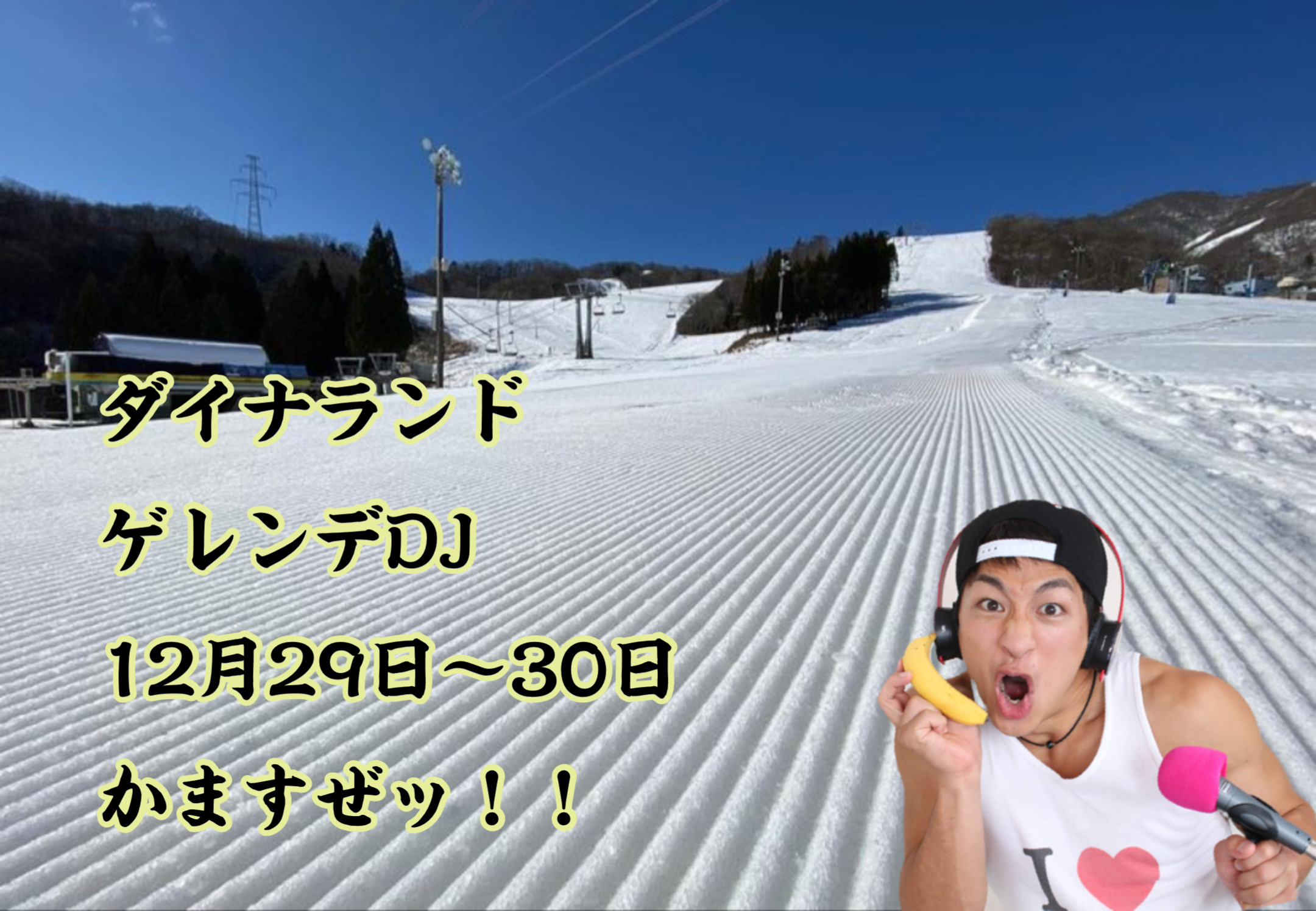 ダイナランド ゲレンデDJ 12月29日〜30日担当！！